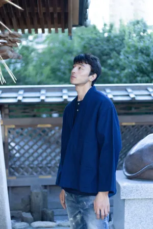 紺桔梗染夕立雨羽織 Konkikyou Yuudachi Haori