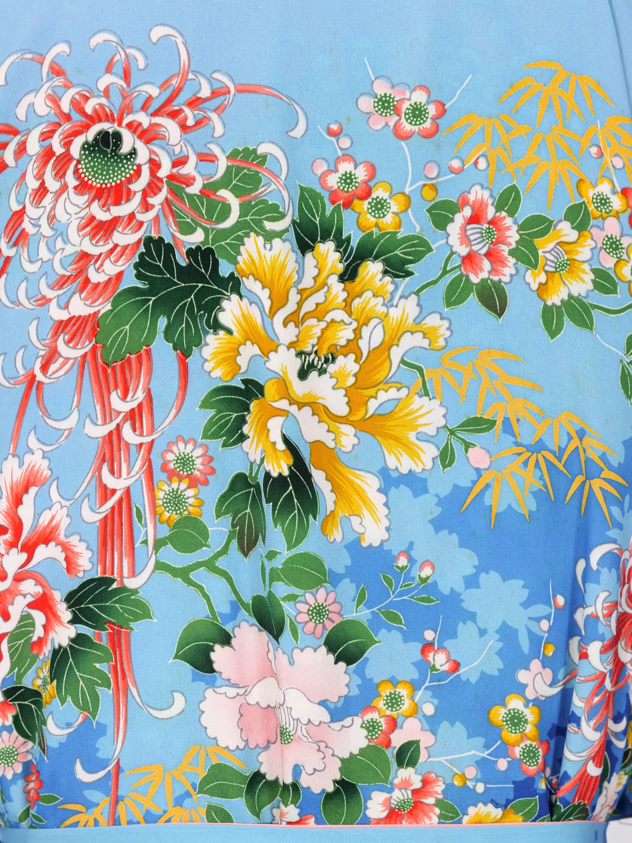 1920's Reversible Floral Kimono Robe