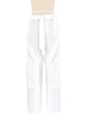 2002 Balenciaga White Cargo Pants