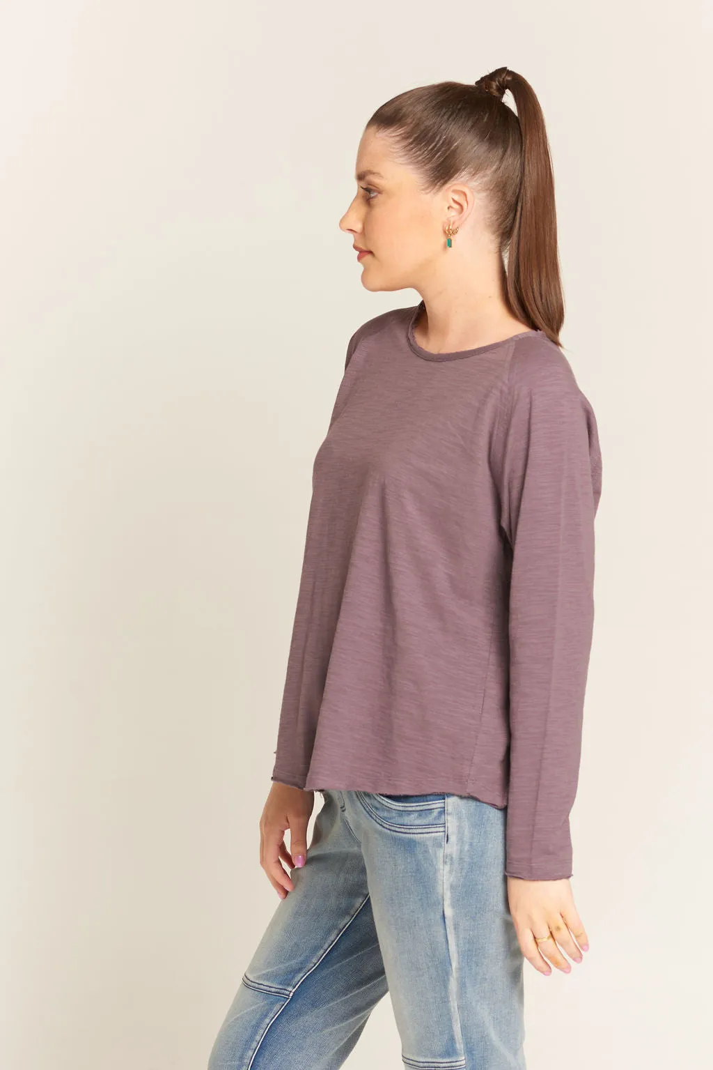 Basic Cotton Tee Charcoal