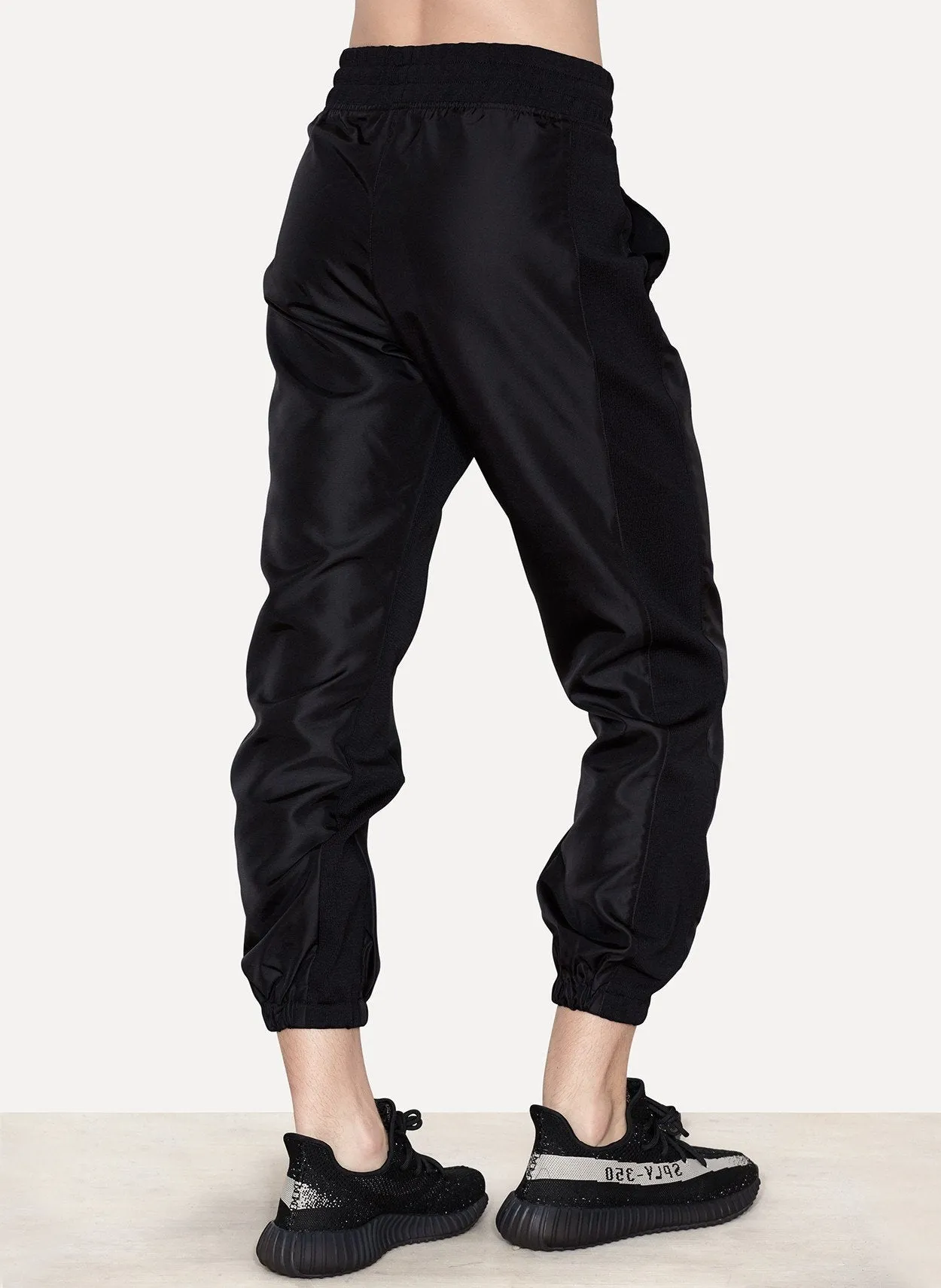 Black Nylon Jogger