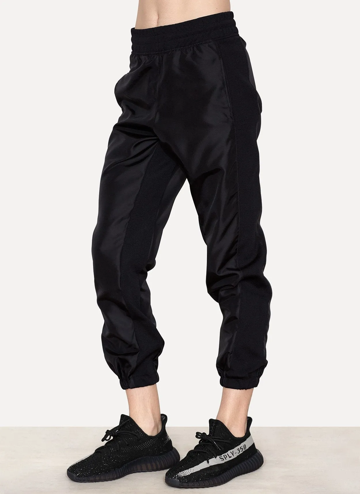 Black Nylon Jogger