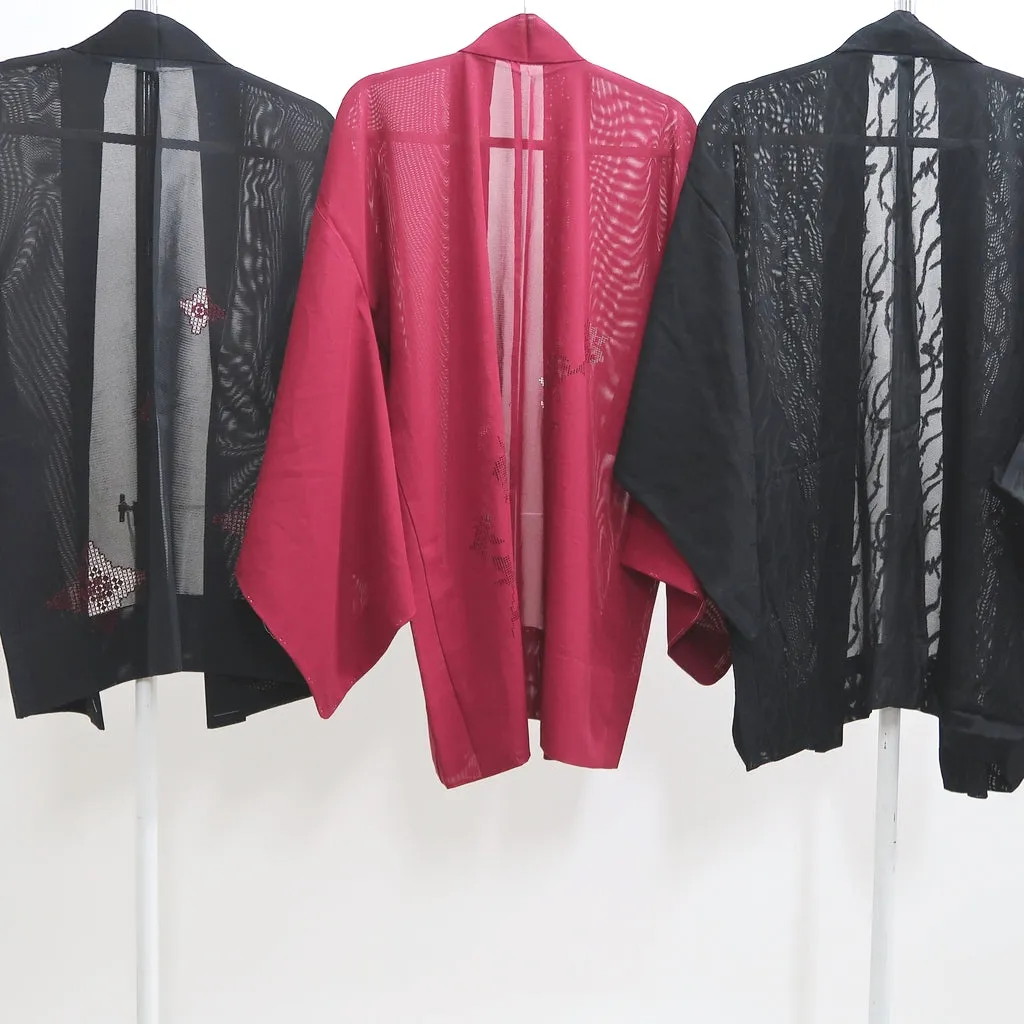 Bundle 12pcs Silk See-Through Haori Jacket Wholesale Bulk Free Shipping #387