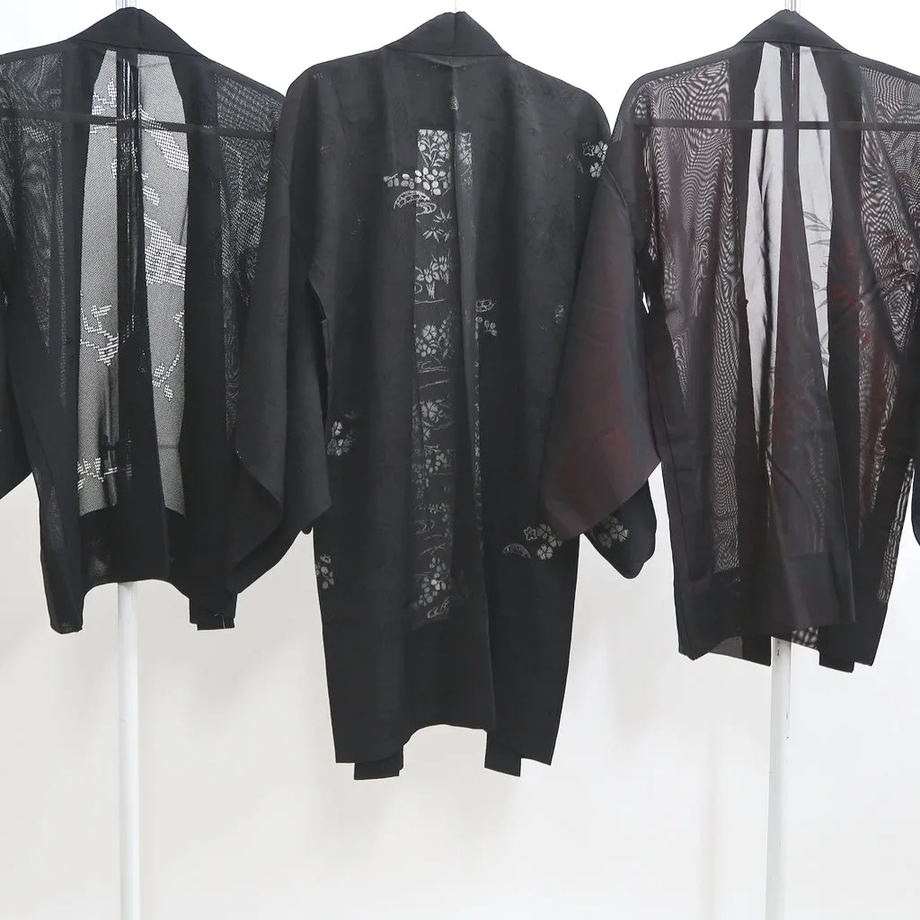 Bundle 12pcs Silk See-Through Haori Jacket Wholesale Bulk Free Shipping #387