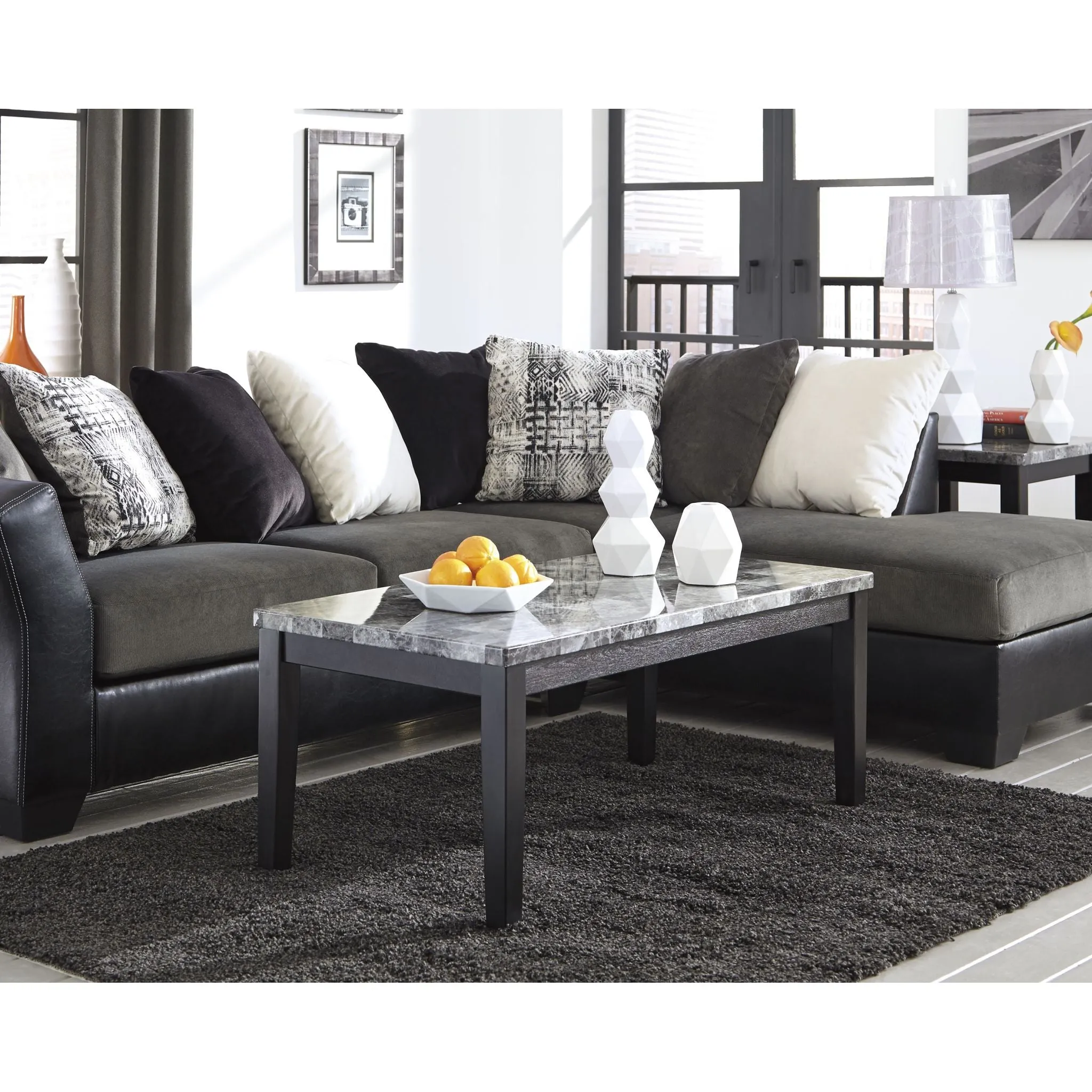 Caci Charcoal Area Rug