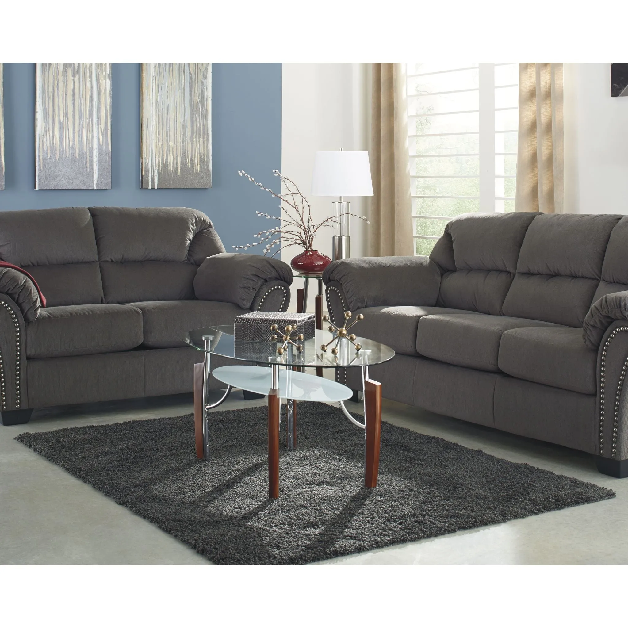 Caci Charcoal Area Rug