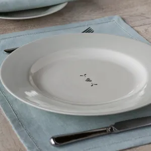 Charcoal Gustavian Dinner Plate