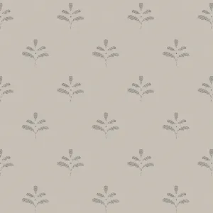 Charcoal Leaf Wallpaper