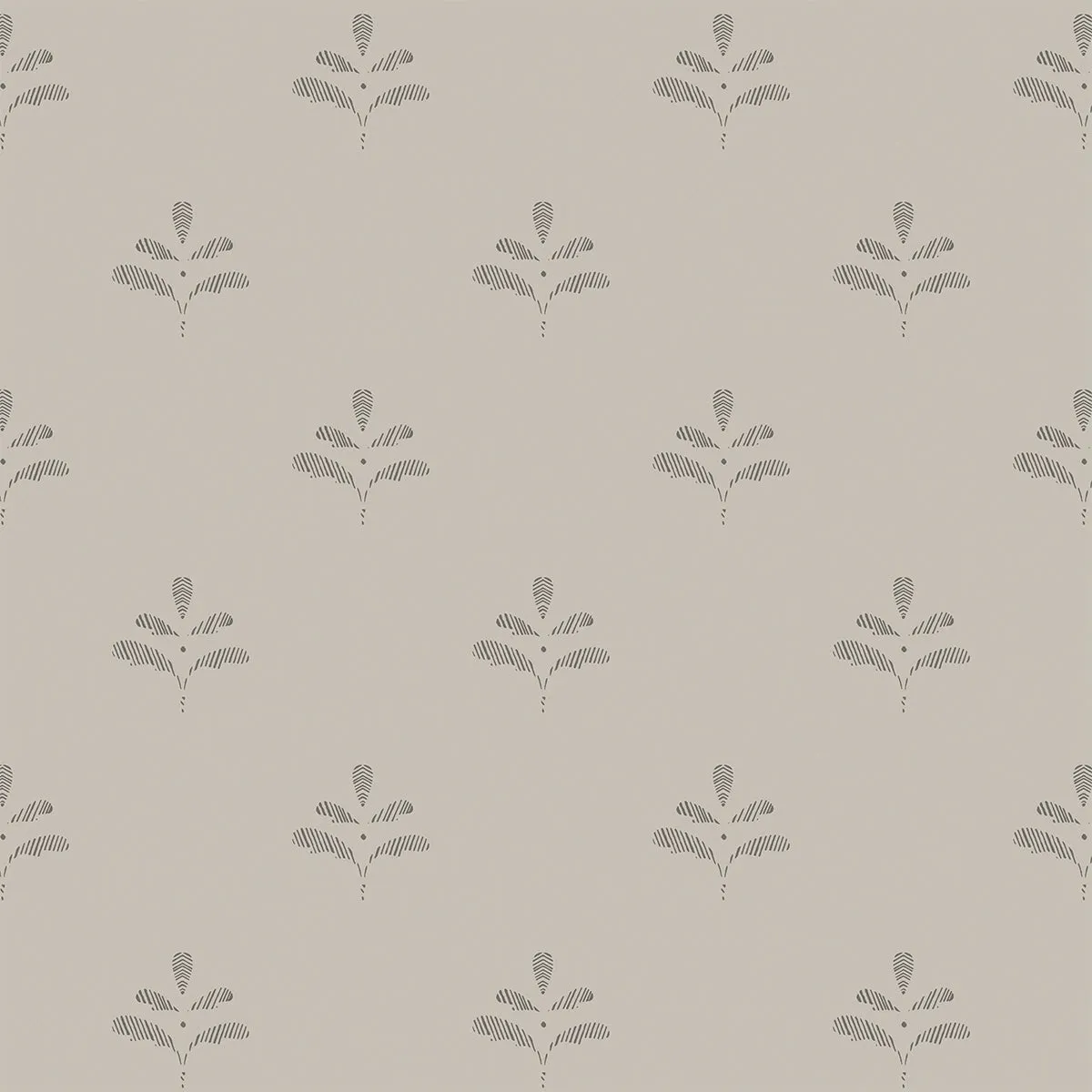 Charcoal Leaf Wallpaper
