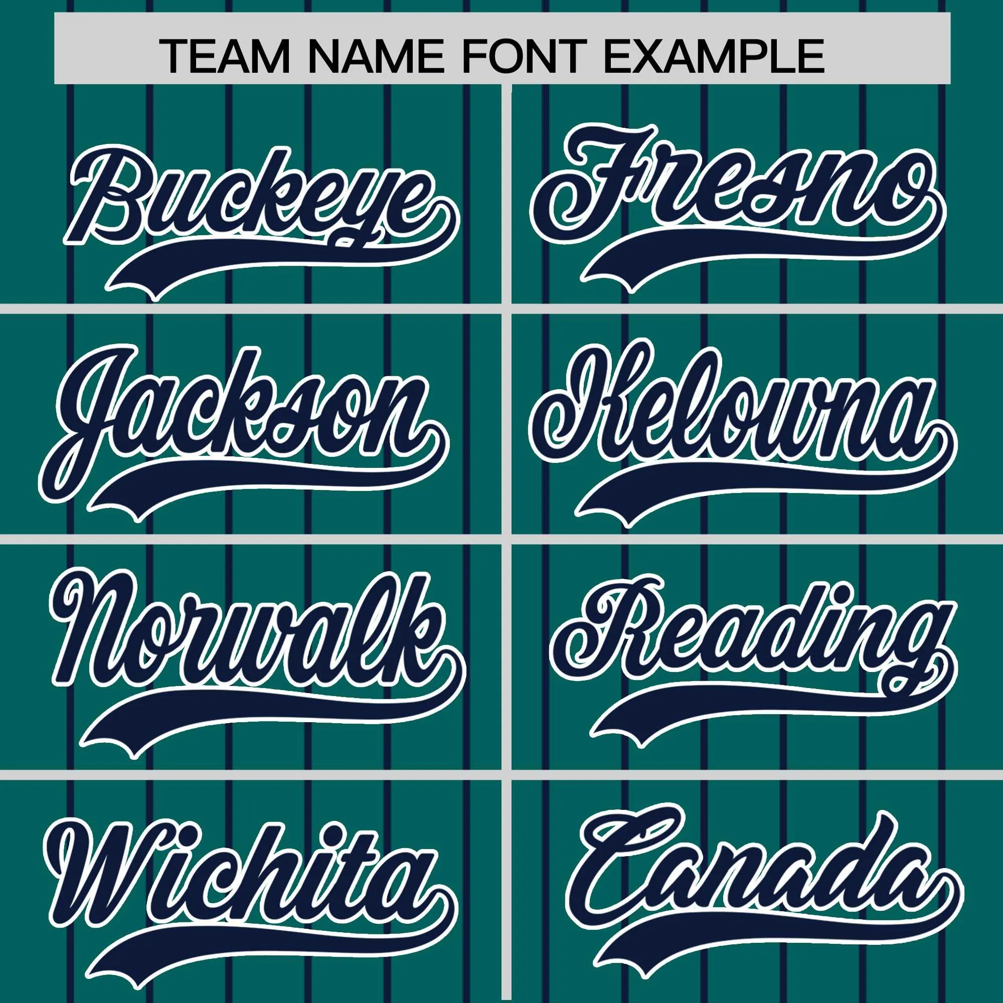Custom Aqua Navy Pinstripe Personalized Two-Tone Authentic Baseball Jersey