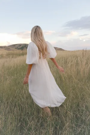 Enchanted Cream Midi Dress - RESTOCKED