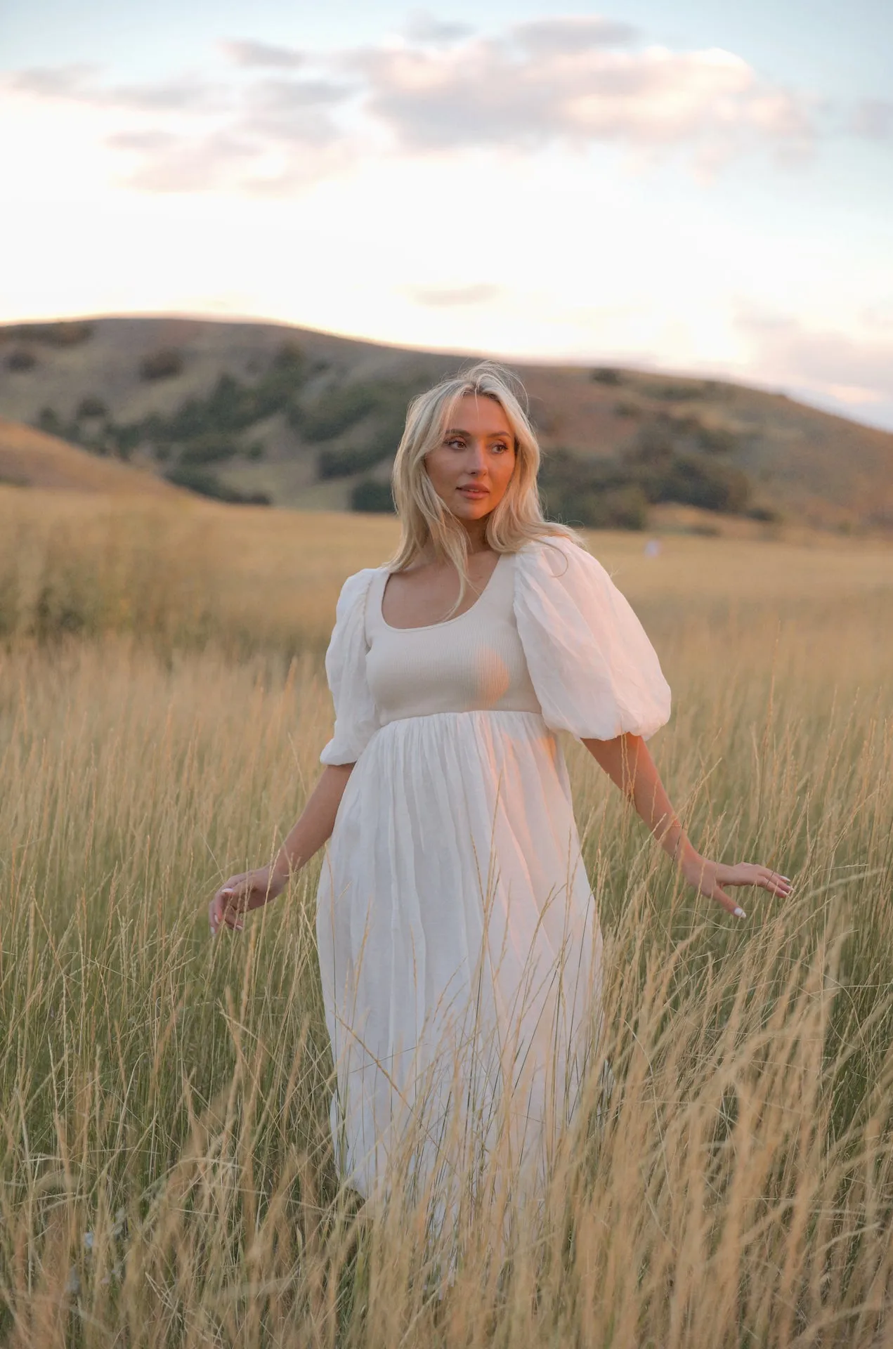 Enchanted Cream Midi Dress - RESTOCKED