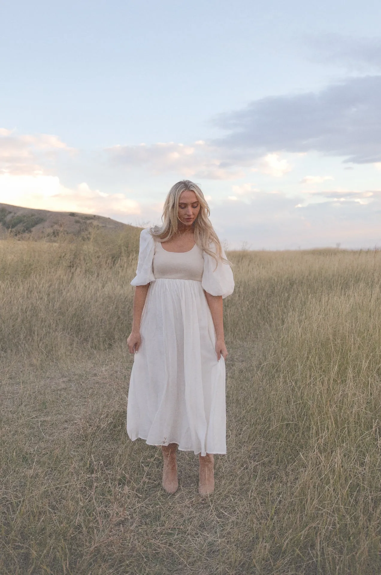 Enchanted Cream Midi Dress - RESTOCKED
