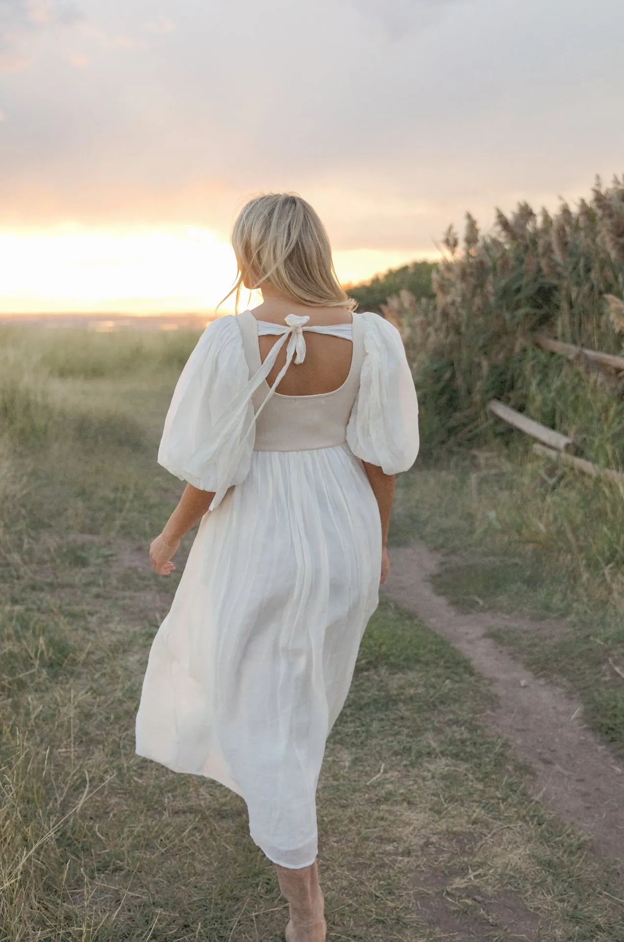 Enchanted Cream Midi Dress - RESTOCKED