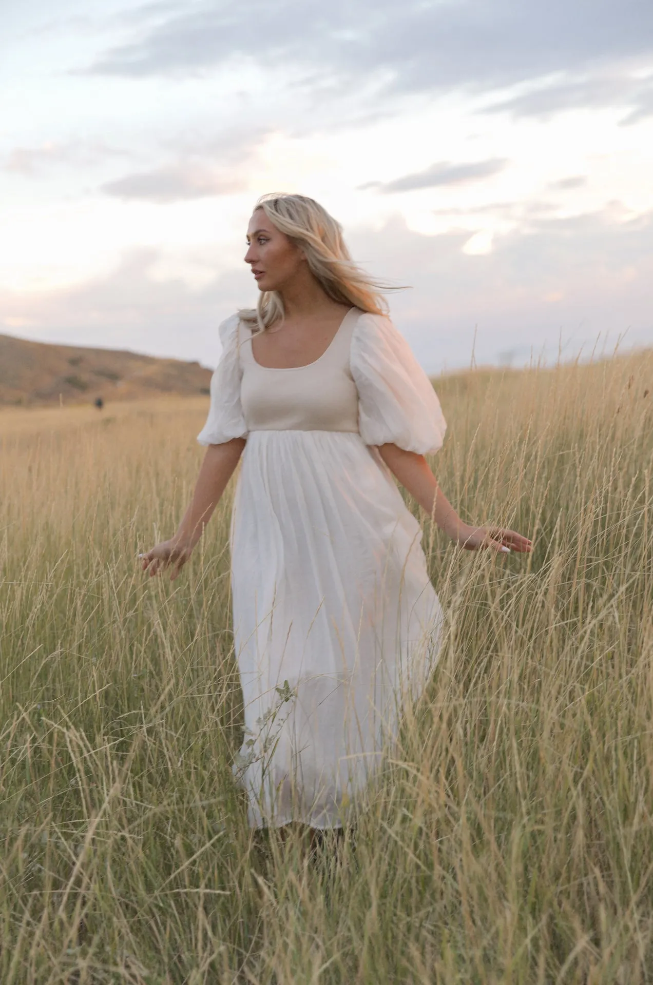 Enchanted Cream Midi Dress - RESTOCKED