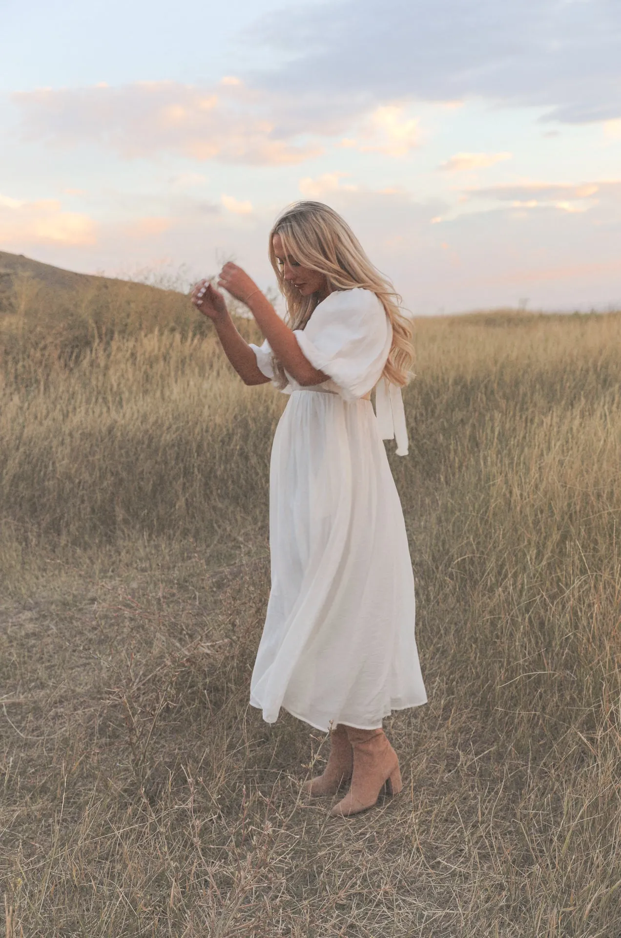 Enchanted Cream Midi Dress - RESTOCKED