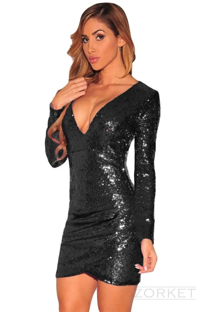 Female Party Dress With Long Sleeve