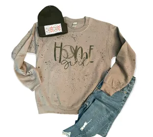 Home Girl Splatter Paint Sweatshirt