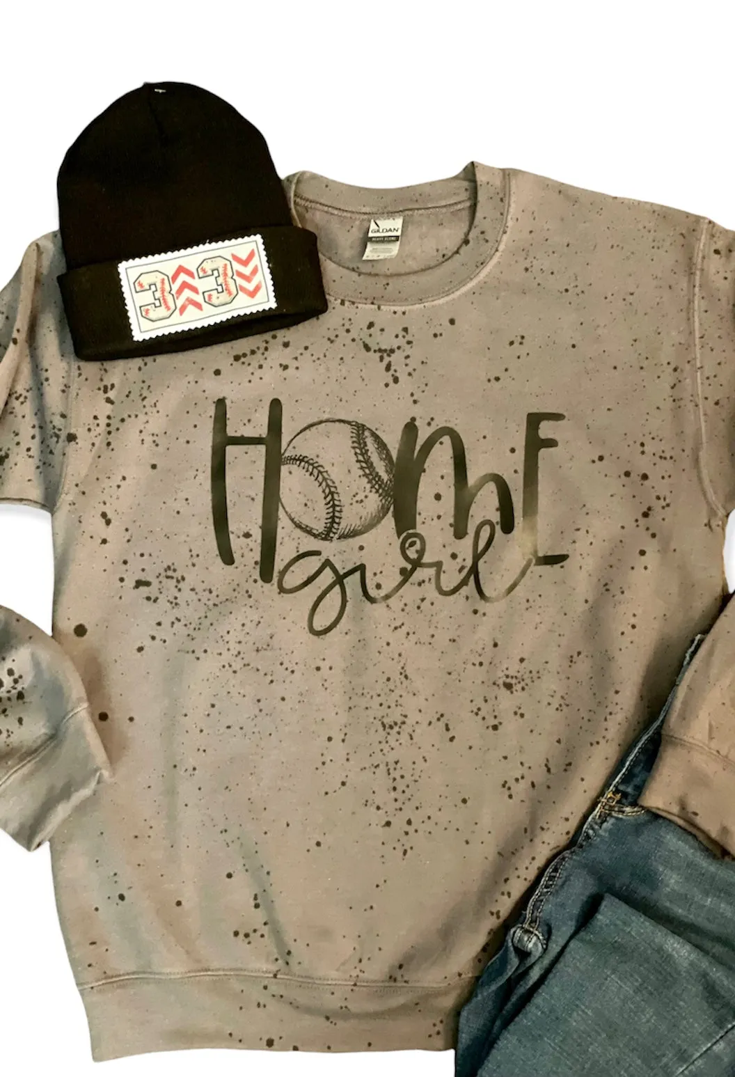 Home Girl Splatter Paint Sweatshirt