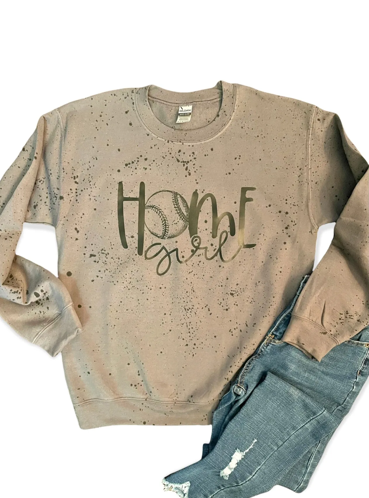 Home Girl Splatter Paint Sweatshirt