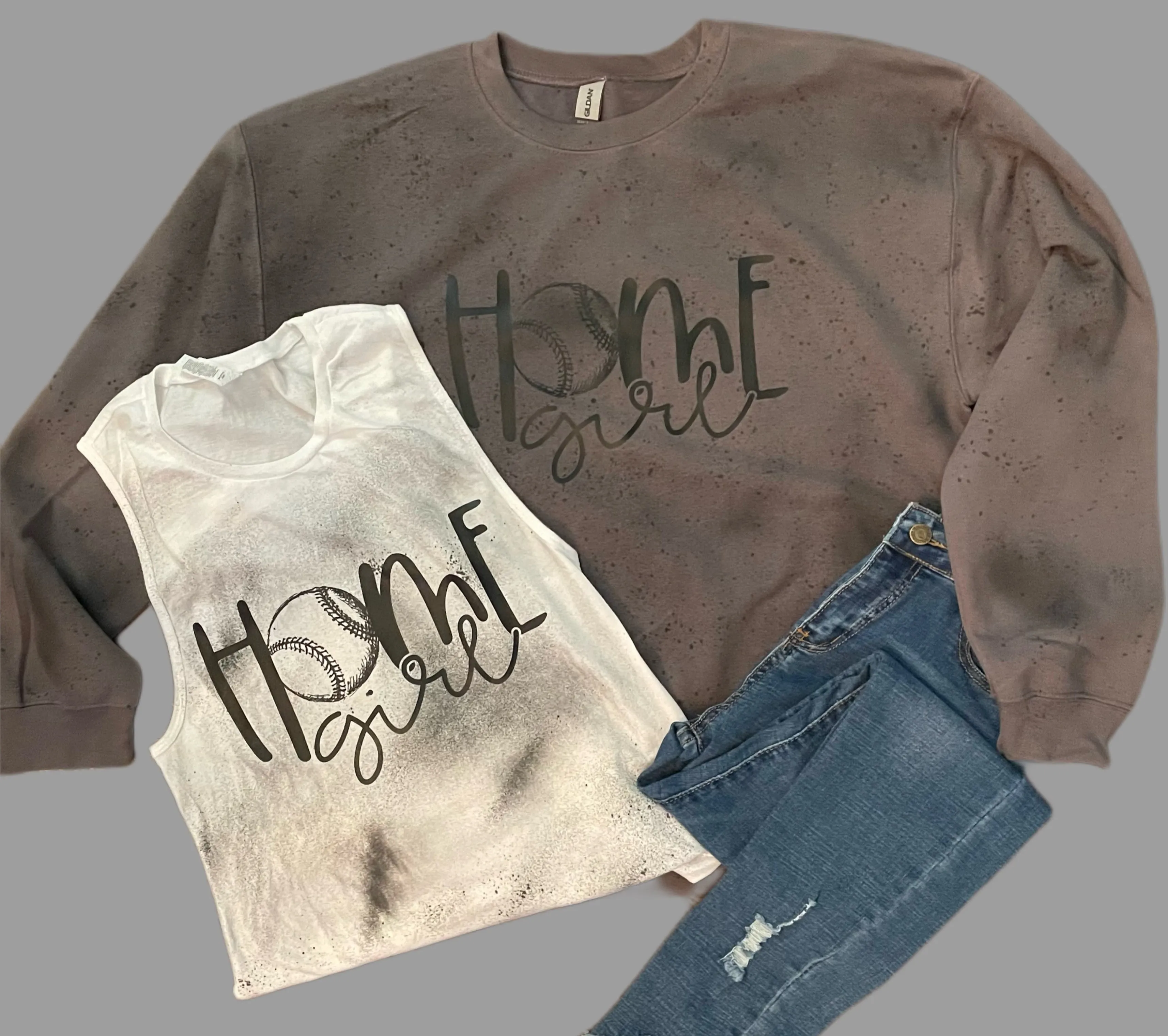 Home Girl Splatter Paint Sweatshirt