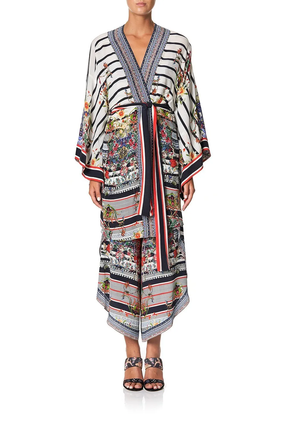 KIMONO WITH TIE BELT JOIE DE VIVRE