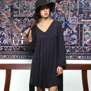 Long Sleeve Babydoll Dress