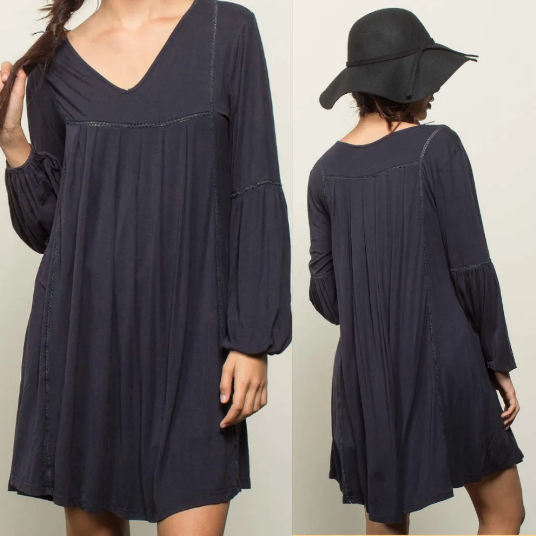 Long Sleeve Babydoll Dress