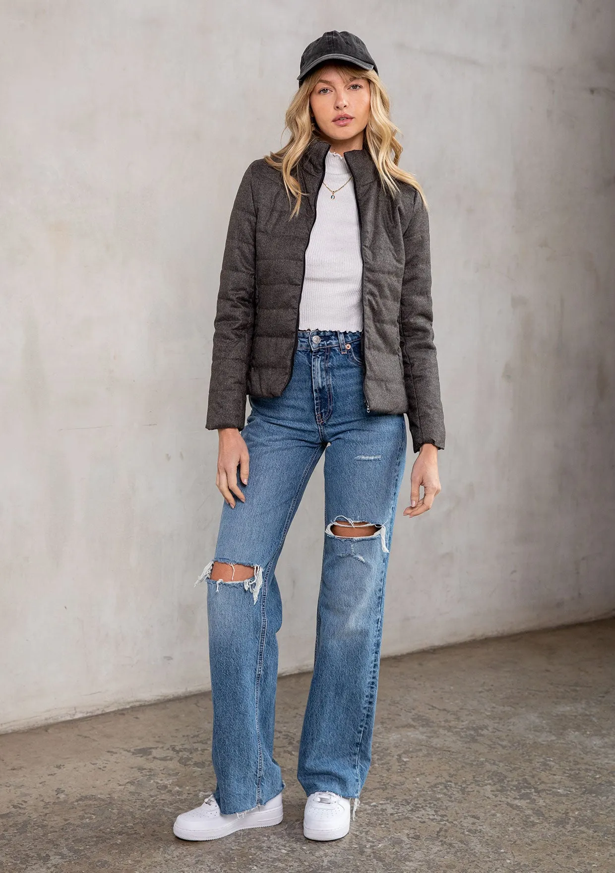 Long Sleeve Puffer Jacket