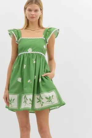 On My Mark Dress - Green