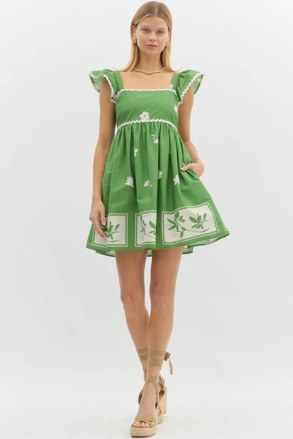 On My Mark Dress - Green