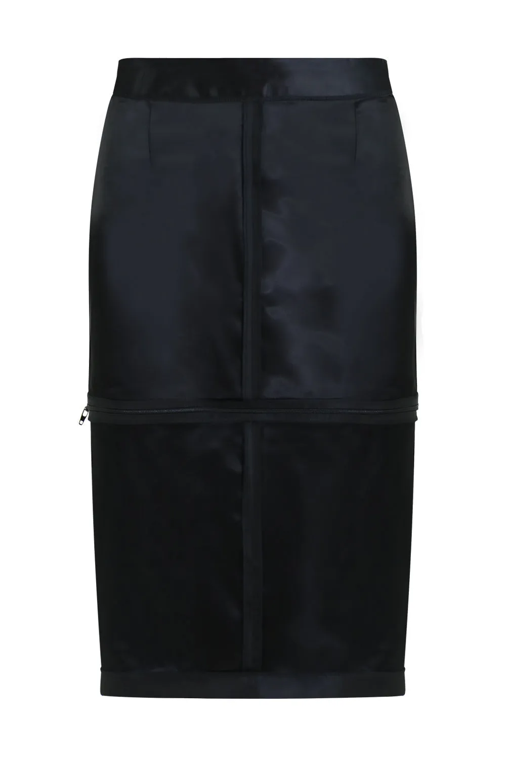 PENCIL ZIP SKIRT BLACK