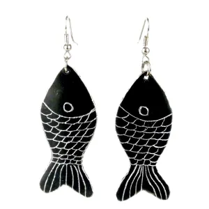Recycled Aluminum Pan  Fish Earrings BaobArt