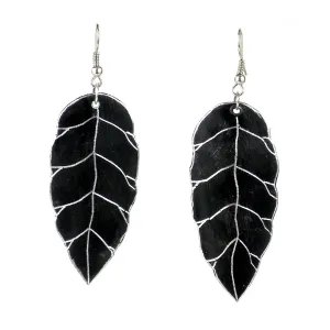 Recycled Aluminum Pan Leaf Earrings BaobArt