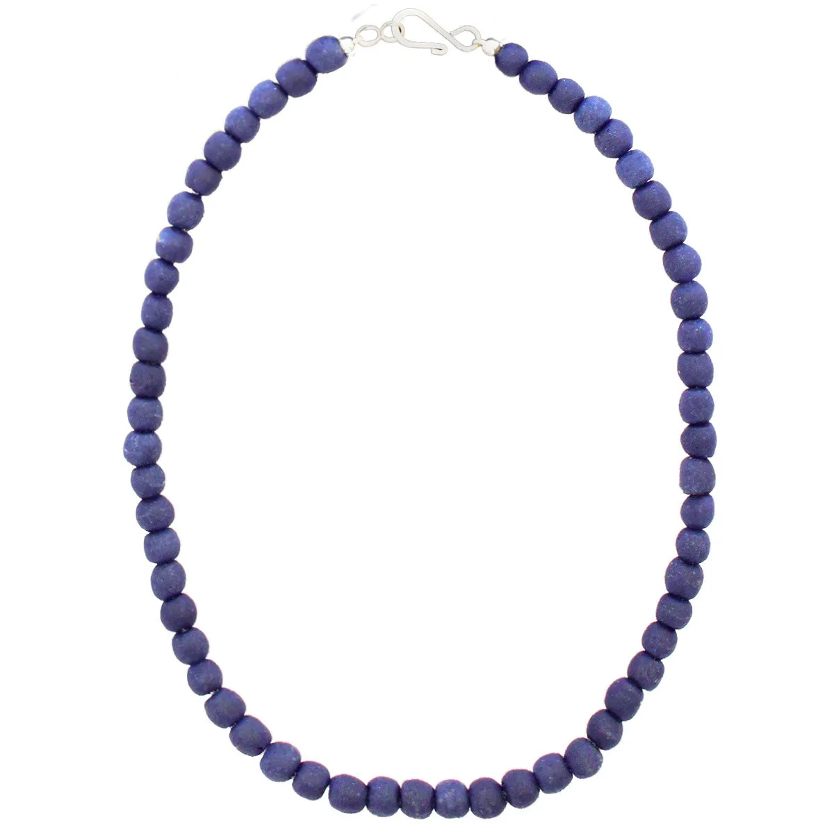 Recycled Glass Necklace Blueberry Global Mamas