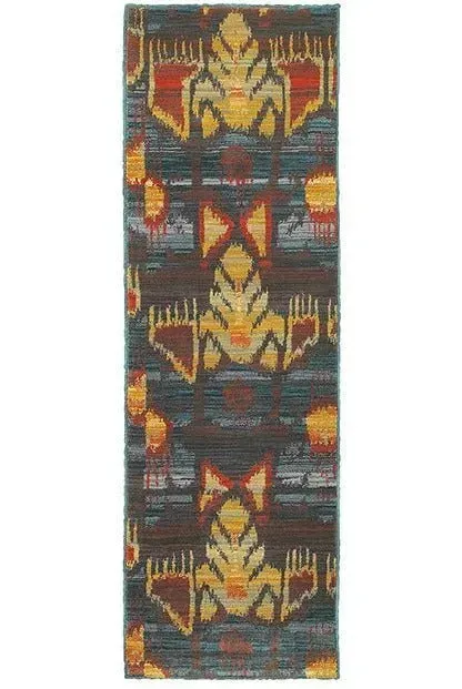 Sedona 4378H Charcoal / Blue Rug