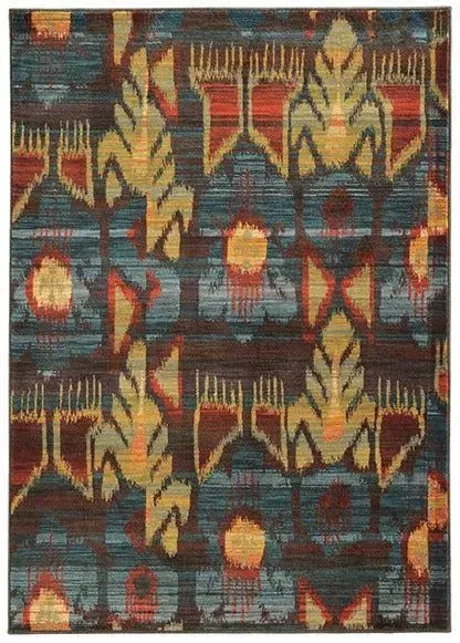 Sedona 4378H Charcoal / Blue Rug