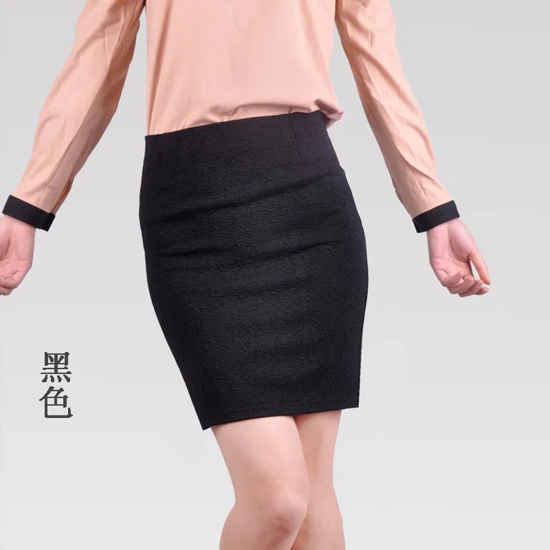 Stretchable Plus Size OL Skirt Slim Look Women Skirt