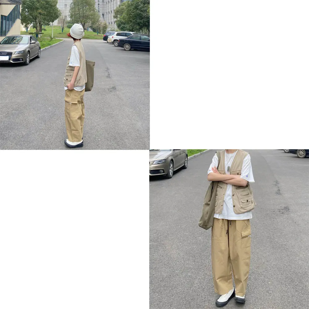 STRIGHT CARGO CROPPED TROUSERS