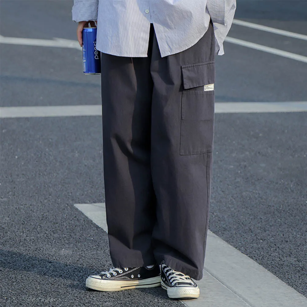 STRIGHT CARGO CROPPED TROUSERS