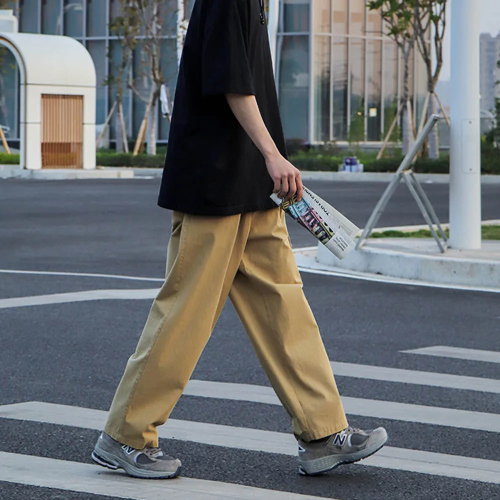 STRIGHT CARGO CROPPED TROUSERS