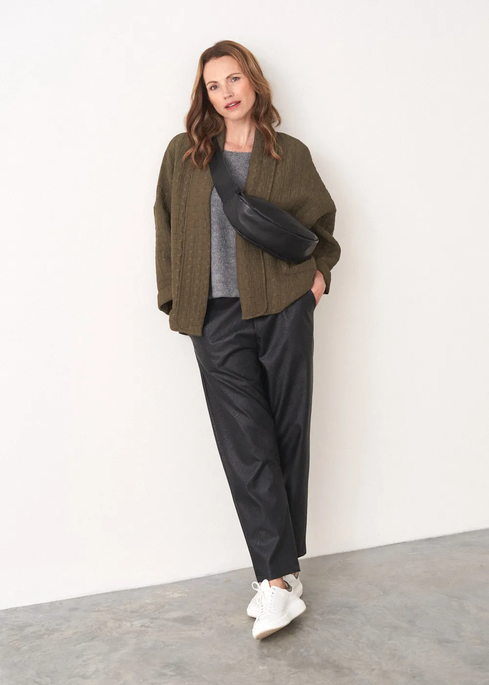 SUZETTE SWING SWEATER - CHARCOAL