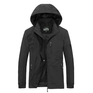 Tommy™ militaire stijl winddicht waterdicht met rits parka winterjas