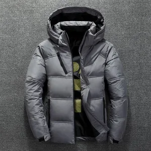 Tommy™ zwarte winddichte met fleece Parka winterjas