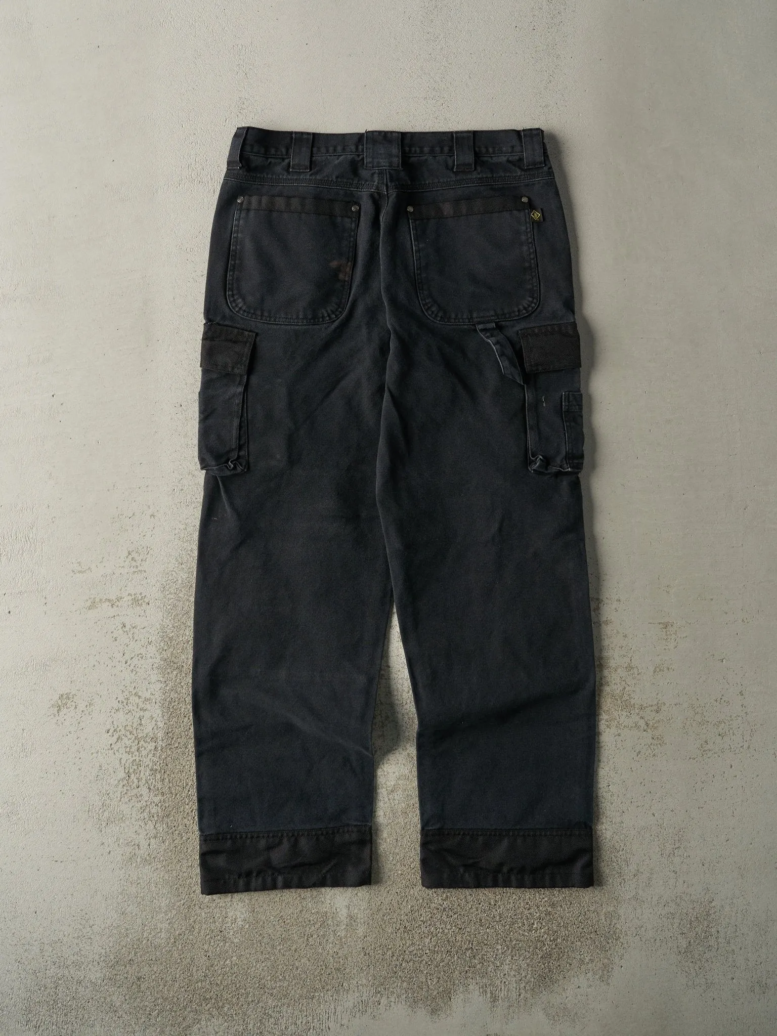 Vintage Y2K Black Terra Double Knee Cargo Work Pants (36x31)