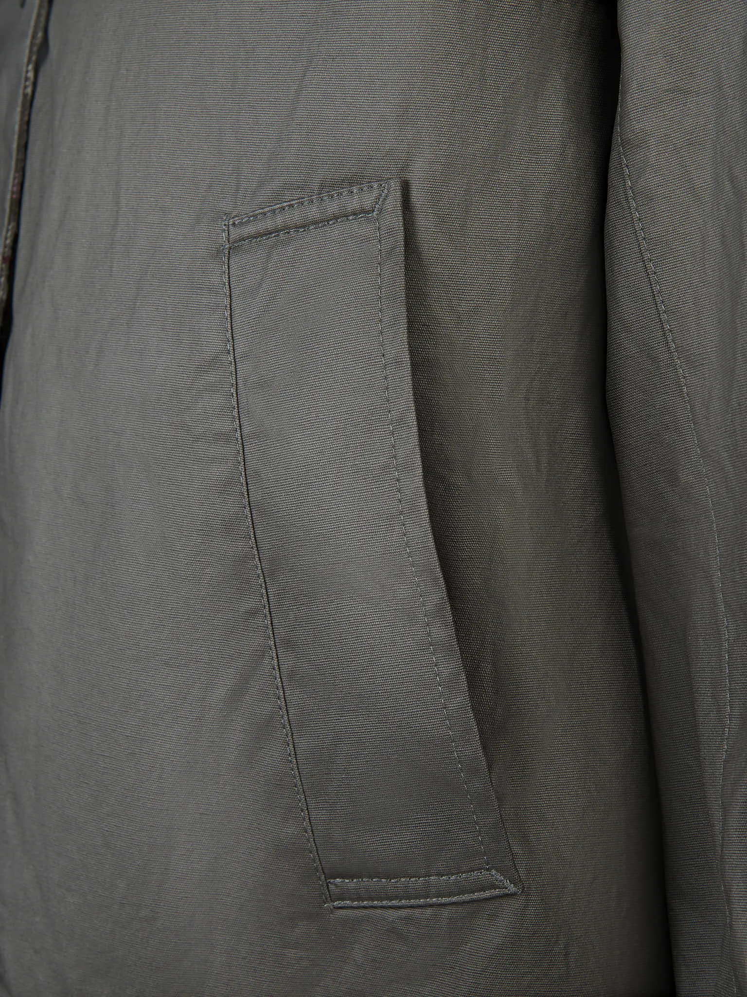 Womens Waxed Cotton Short Parka in Chimera