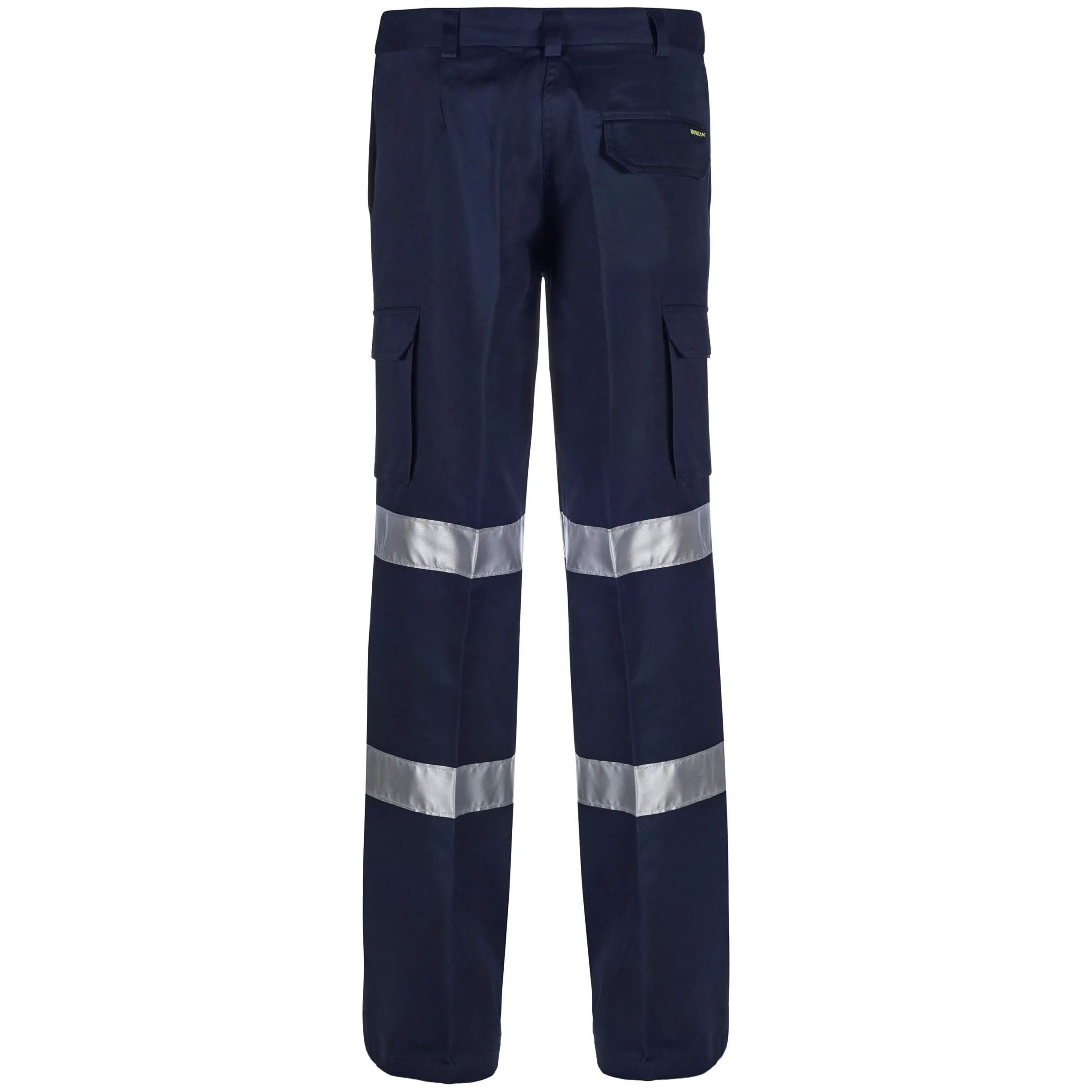 WPL075 Workcraft Ladies Reflective Mid Weight Cargo Cotton Drill Trouser With Tape